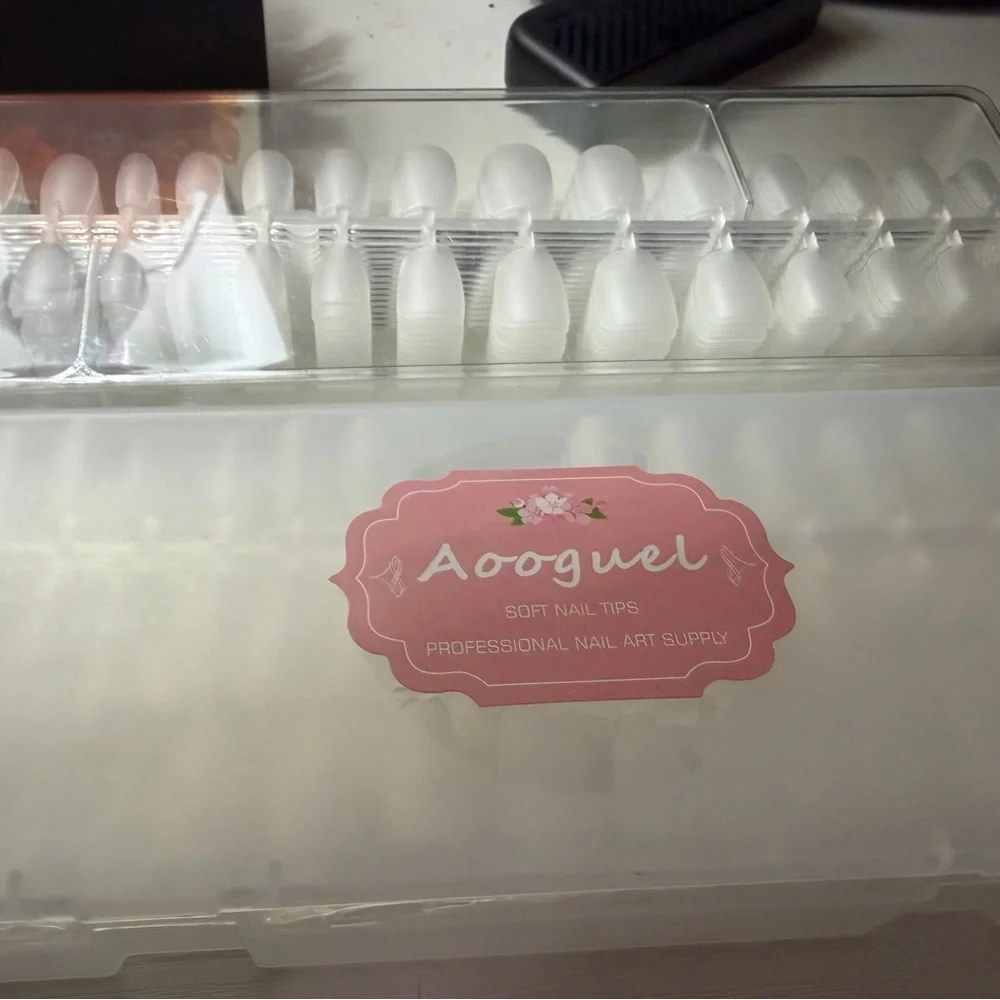 Clear Nail Tips and Storage